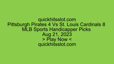 Pittsburgh Pirates 4 Vs St Louis Cardinals 8 MLB Picks. Play Now quickhitsslot.com