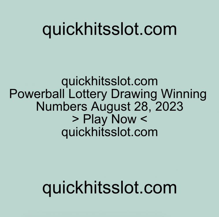 Powerball Lottery Drawing Winning Numbers. Play Now quickhitsslot.com