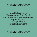 Yankees 4 Vs Red Sox 9 Sports Handicapper Free Picks August 20, 2023. Play Now quickhitsslot.com