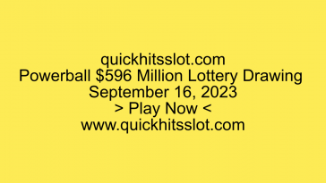 Powerball $596 Million Lottery Drawing. Play Now. quickhitsslot.com