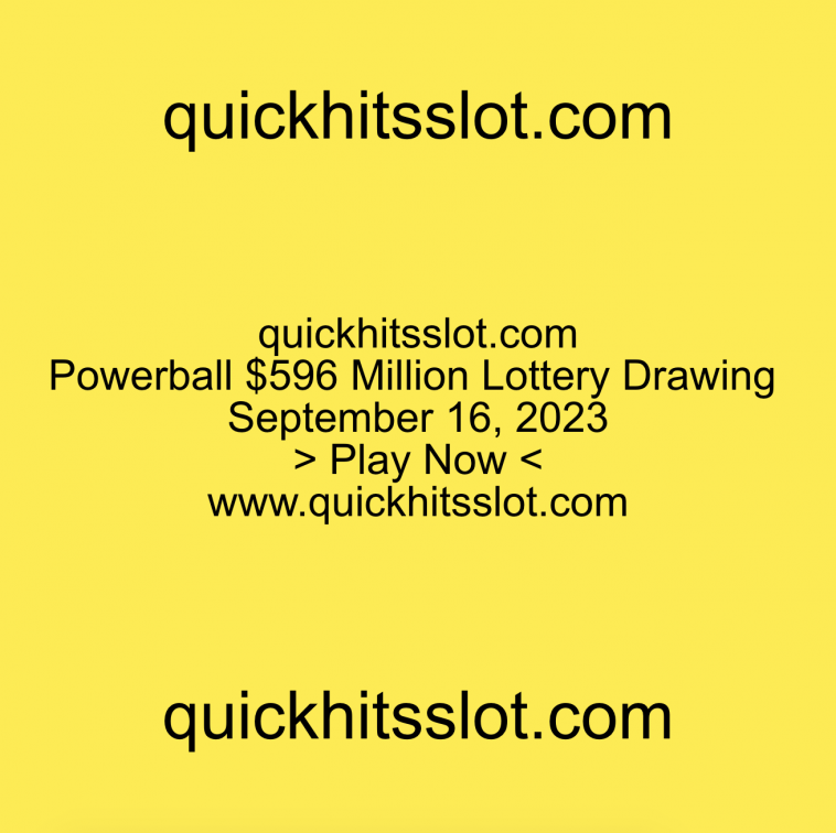 Powerball $596 Million Lottery Drawing. Play Now. quickhitsslot.com