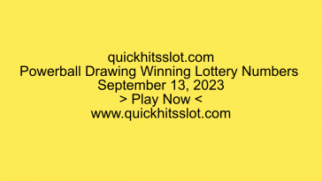 Powerball Drawing Winning Lottery Numbers September 13. Play Now. quickhitsslot.com