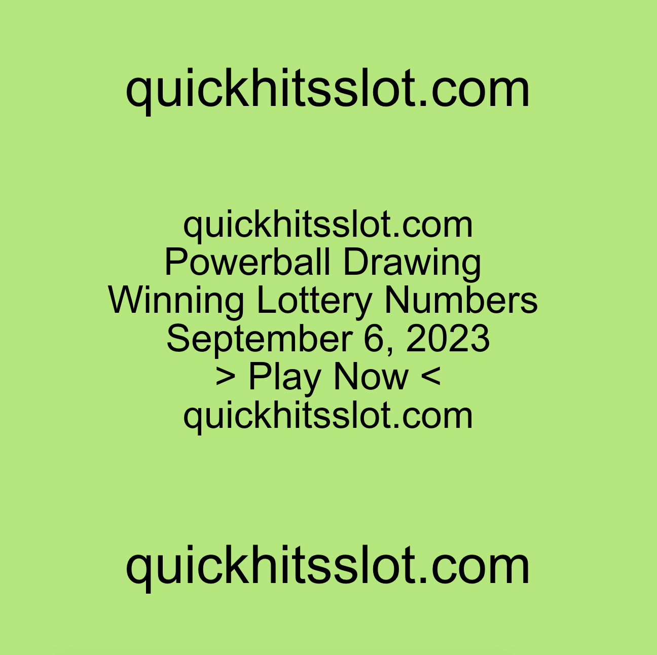 Powerball Drawing Winning Lottery Numbers September 6, 2023