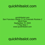 San Francisco Giants 11 Vs Colorado Rockies 2 MLB Picks. Play Now. quickhitsslot.com