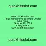 Texas Rangers Vs Baltimore Orioles October 10. MLB Picks. Play Now. quickhitsslot.com